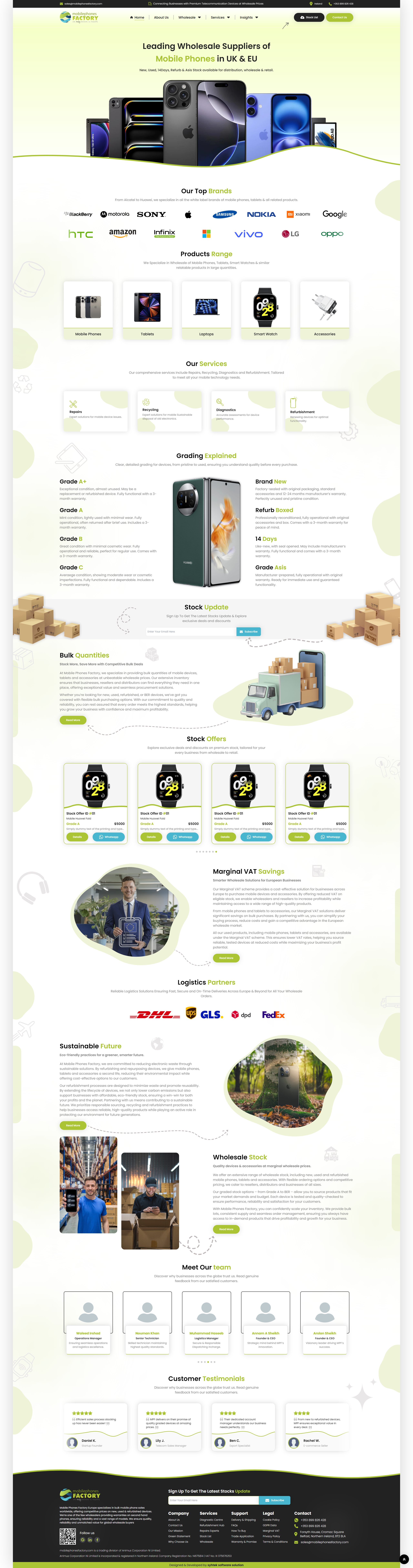 Mobile Factory Website Screenshot
