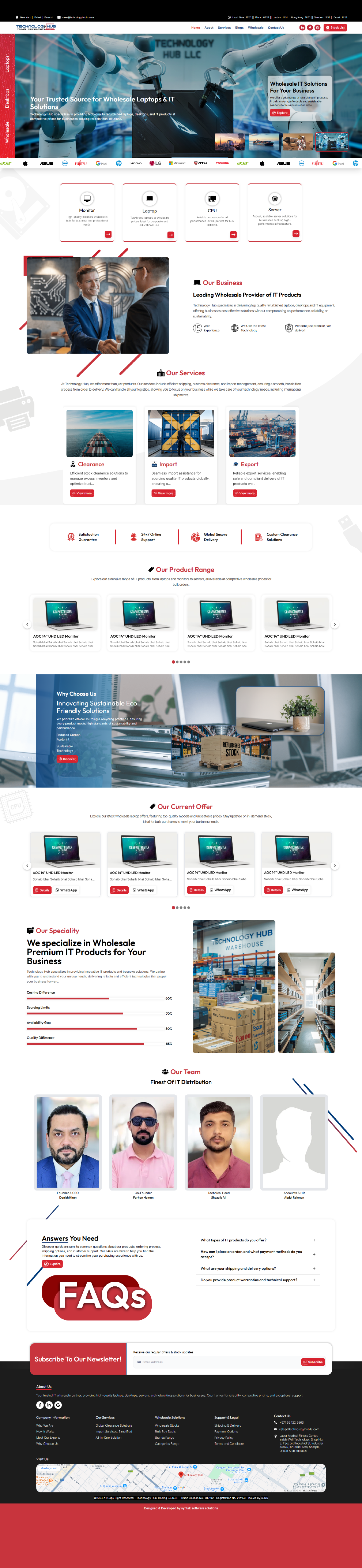 Technology Hub Website Screenshot